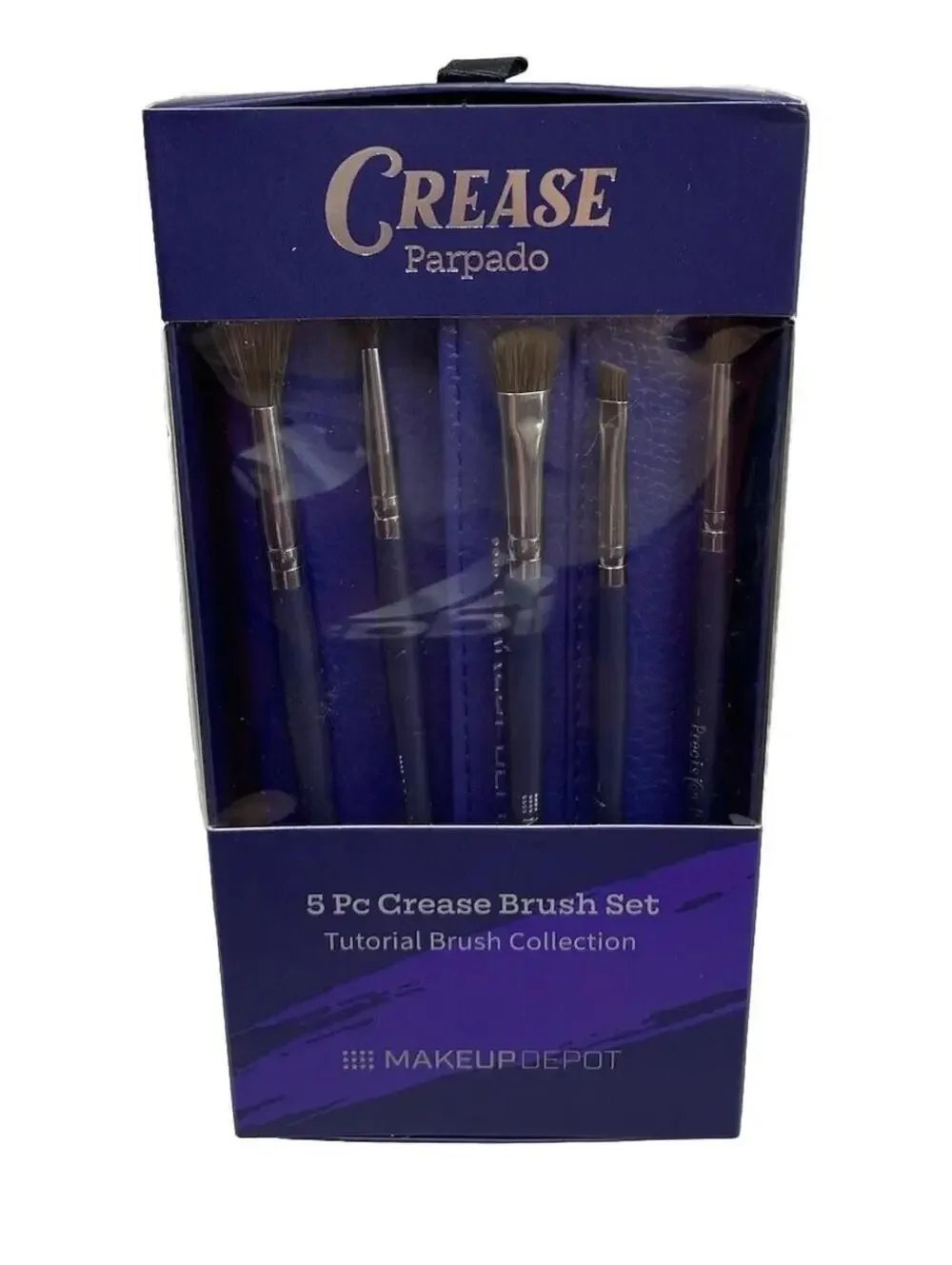Makeup Depot 5pc Crease Cut Parpado Brush Set with Case